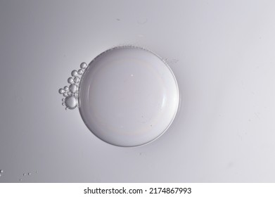air bubbles in a transparent liquid close-up. micro - Shutterstock ID 2174867993