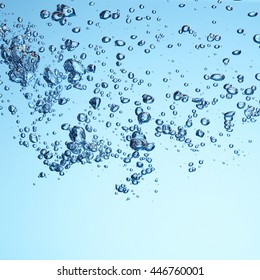 Air bubbles underwater 