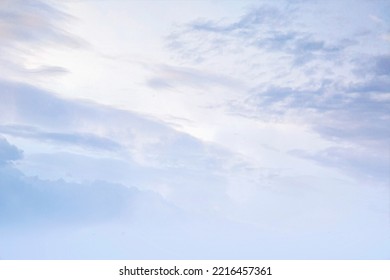 Air clouds in the blue sky. with grain and blurred - Shutterstock ID 2216457361