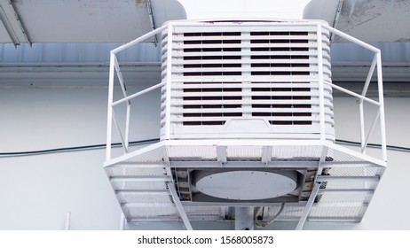 Air compressor big one at factory.                              - Shutterstock ID 1568005873