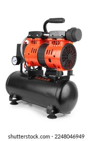 Air compressor pressure pump tool isolated on white background