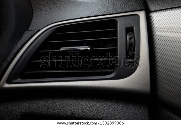 Air condition in the\
car in dark tone