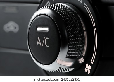 air condition control switch inside a car