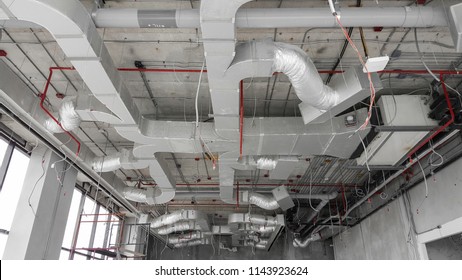 Air Condition Hvac System Installation Under Stock Photo 1143923624 ...