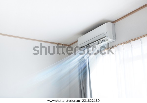 Air conditioner blowing cold\
air