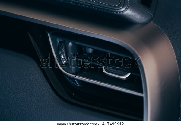 Air conditioner. the air flow inside the car. detail
interior of car 