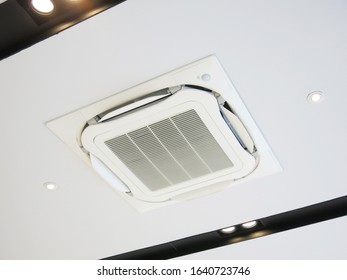 Air Conditioner Hanging On Ceiling Home Stock Photo 1640723740 ...