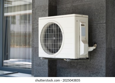 Air Conditioner And Heat Pump. Split HVAC System Unit