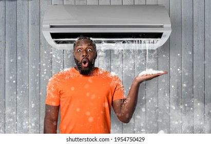 The air conditioner puts very fresh air in the room in a hot day