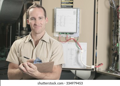 A Air Conditioner Repair Man At Work