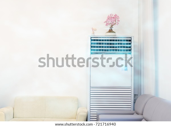 Air Conditioner Sofa Office Room Cooling Royalty Free