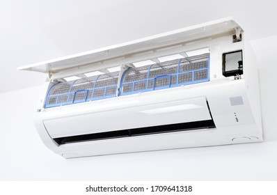 Air Conditioner System On White Wall Stock Photo 1709641318 | Shutterstock