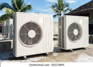 Air Conditioners Installation Outside On The Floor