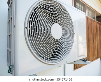 Air Conditioning Compressor Outdoor Unit Stock Photo 554871436 ...