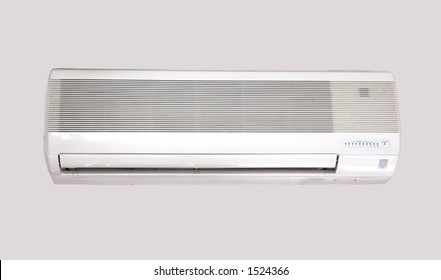 Air Conditioning over gray background