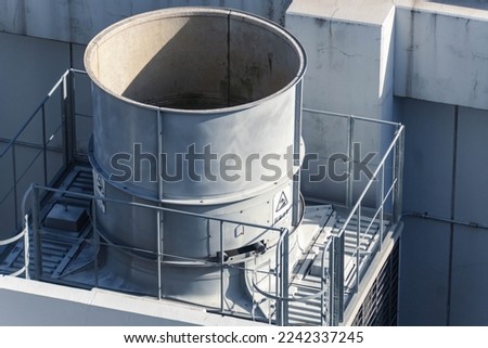 Air conditioning units on the roof of a building