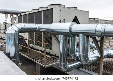 Air Cooled Water Chiller With Piping