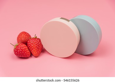 Air Cushion Cream On The Pink Background