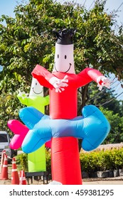 Air Dancer Tube Man, Sky Dancer Inflatable Air Man Outside Roadside.