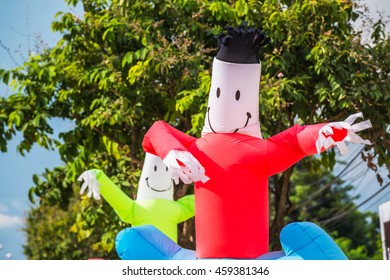 Air Dancer Tube Man, Sky Dancer Inflatable Air Man Outside Roadside.