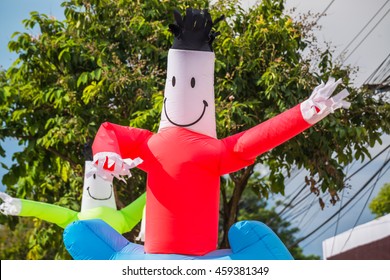 Air Dancer Tube Man, Sky Dancer Inflatable Air Man Outside Roadside.