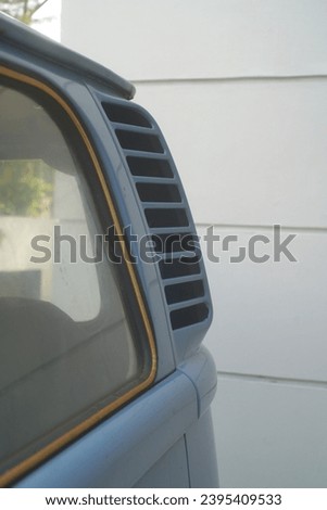 air duct for cooling system on rear engine car                     