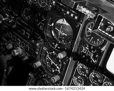 Air Fighter Jet Instrument Panel
