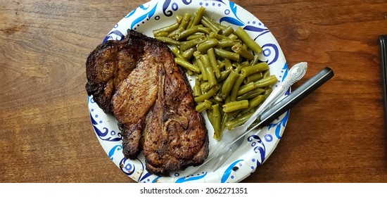 Air Fryer Pork Steak And Green Beans