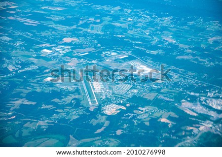 Air to ground view of Joint Base Andrews and surrounds