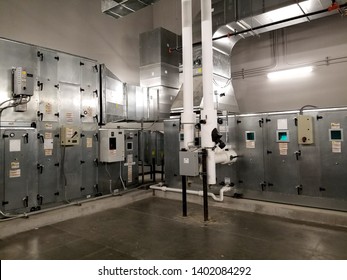 Air Handling Unit In Mechanical Room