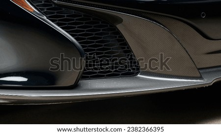 Air intake vent on a car bumper