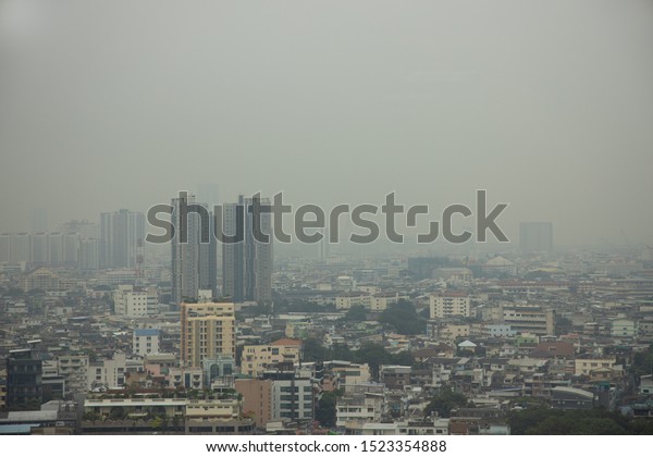 Air pollution PM 2.5 Thailand Bangkok Sathorn area 01/10/2019 : about 7