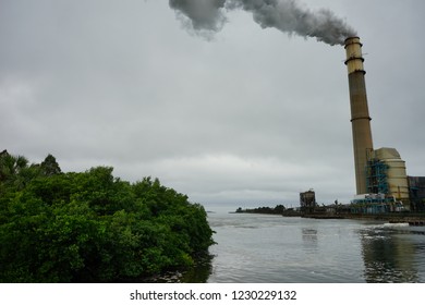 Air Pollution In Power Plant In Florida, USA