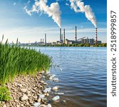 Air pollution with river pollution in factory industry