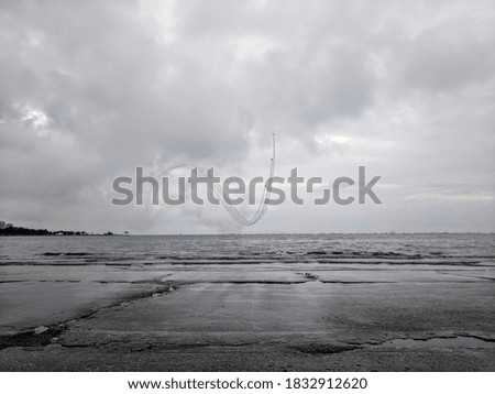 Similar – Image, Stock Photo Let’s go! … Crossing to Hallig Gröde