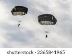 Air show with paratroopers during the Market Garden memorial, Ede, Netherlands, 16 september, 2023