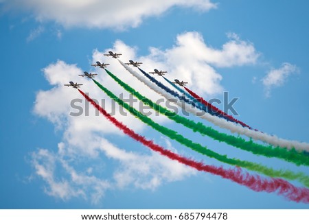 air show in a summer day Al Fursan