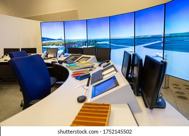 Air Traffic Control Simulator Station.