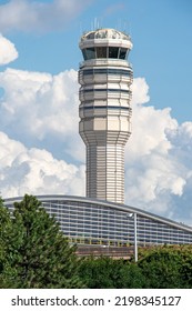 Air Traffic Control Tower and Airport Terminal at American Airport - USA - Shutterstock ID 2198345127