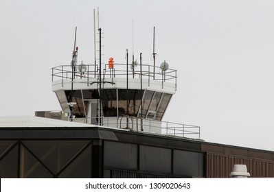 Air Traffic Control Tower At International Airport