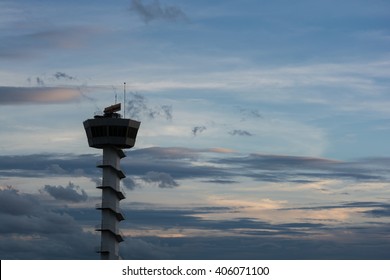 Air Traffic Control Tower Sunset Sky