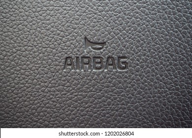 Airbag Sign Closeup