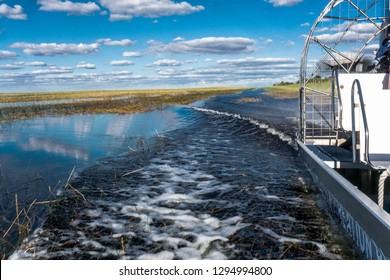 An Airboat At The Everglades. 