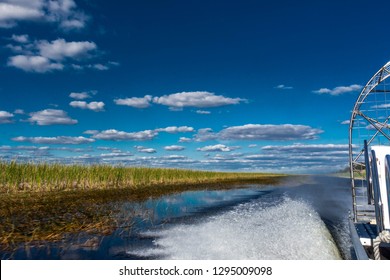 An Airboat At The Everglades. 