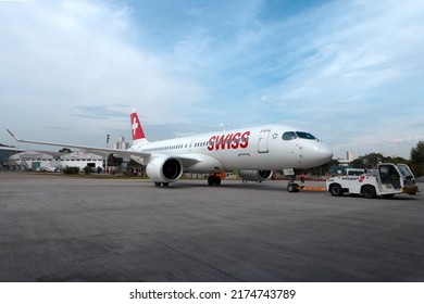 Airbus A220 Of Swiss Airlines At Congonhas Airport, São Paulo, Brazil 2022