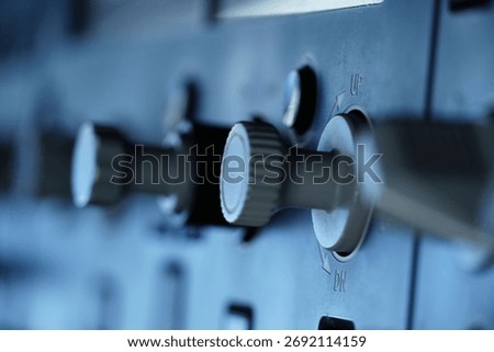 Airbus A320 Cockpit Control Knobs Close-Up