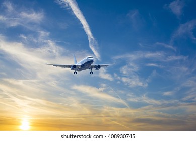 Airbus A-320 During Landing.