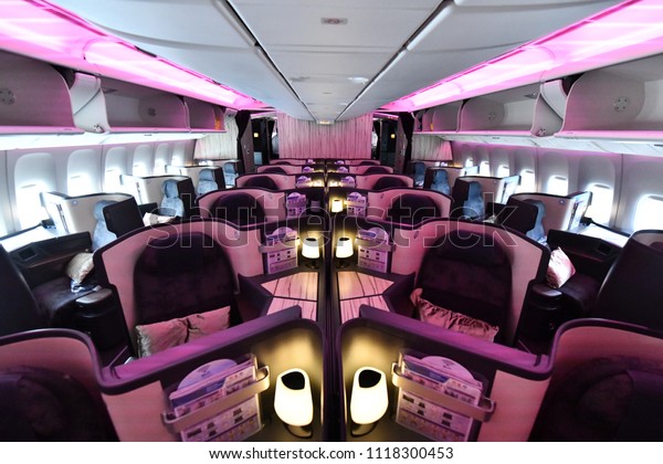 Airbus A350900 Airplane Interior Business Class Royalty