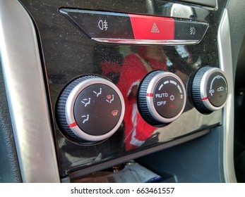 Aircond Button Temperature Button Aircond Adjustment Stock Photo (Edit ...