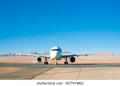 Aircraft At An Airport In The Middle Of The Atacama Desert, Calama, Chile, South America